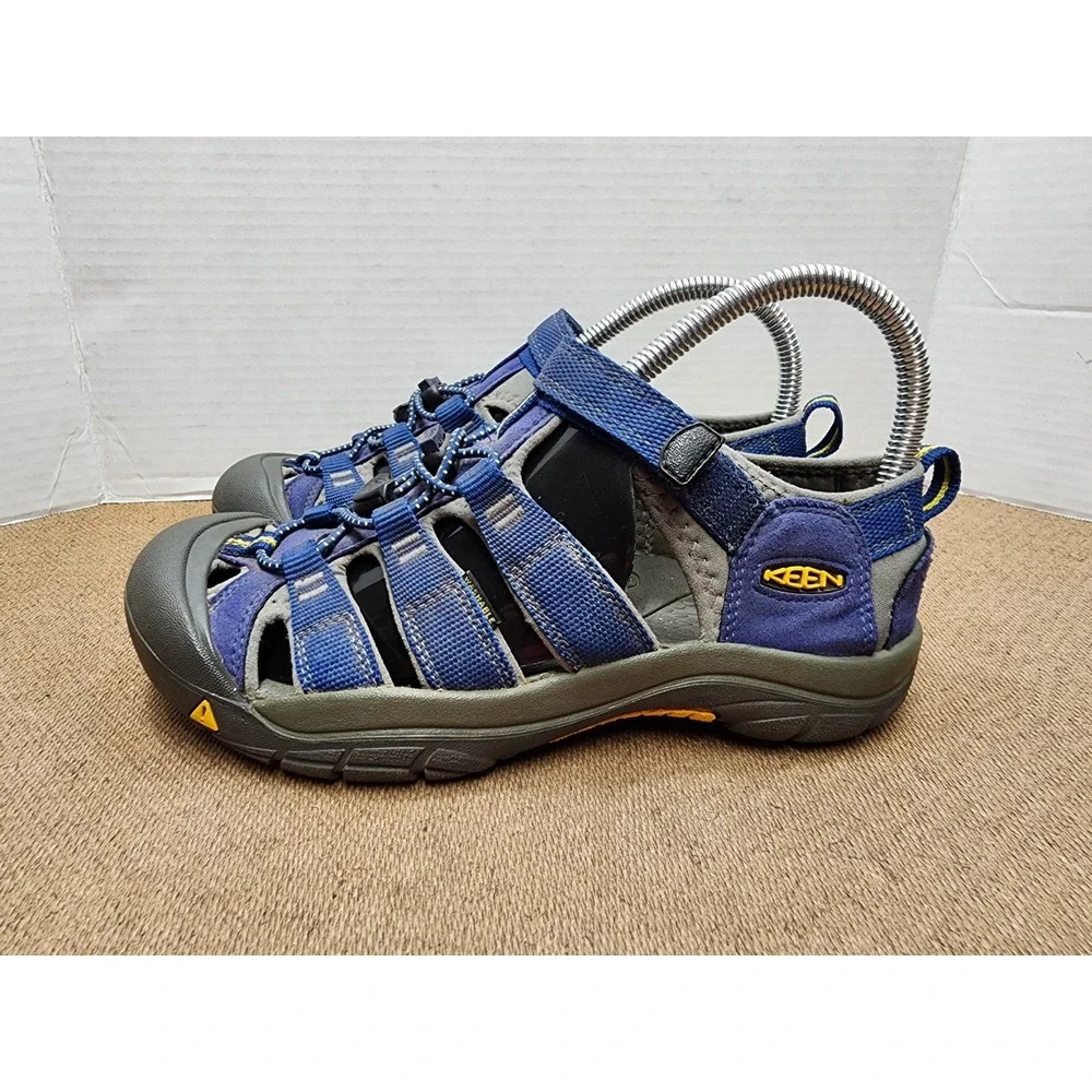 Keen Waterproof Hiking Sandals Youth 5 Newport H2 Blue Hook & Loop 1009962
